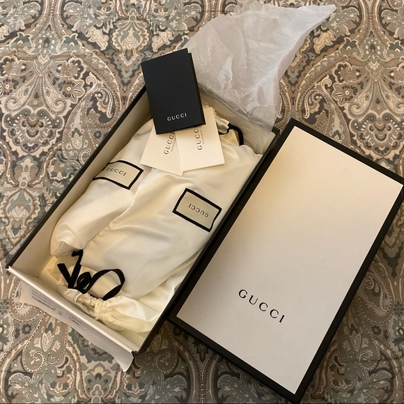 New GUCCI Kura Denim Slip On Sneakers Mens Sz 8 - Picture 3 of 13